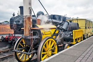 An Early-Model Steam Train